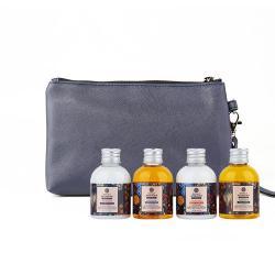 Набор туалетных принадлежностей в красивой сумочке, 4 предмета OEM