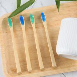 Бамбуковые зубные щетки с мягкой щетиной, ваше ЛОГО