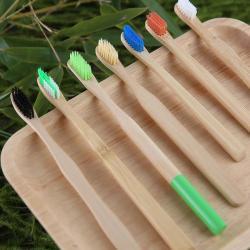 Бамбуковые зубные щетки с мягкой щетиной, ваше ЛОГО