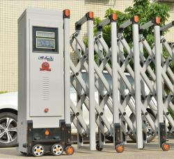 Автоматические складные ворота с электроприводом