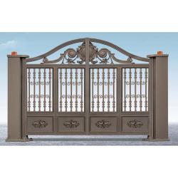 Стильные алюминиевые ворота 