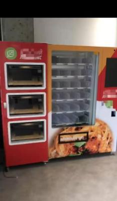 Торговый автомат с сенсорным экраном и микроволновой печью для ланч-боксов
