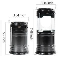 Светодиодный перезаряжаемый кемпинговый фонарь с солнечными батареями