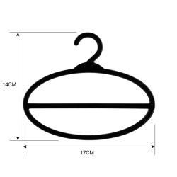 Вешалка для шарфа из черного пластика