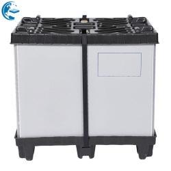 Легко складывающийся сверхмощный контейнер для поддонов с крышкой