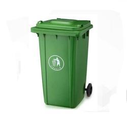 Пластиковый контейнер для мусора 120 литров с крышкой.