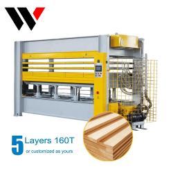 Гидравлический пресс для ламинирования однослойной фанеры с ЧПУ 100т