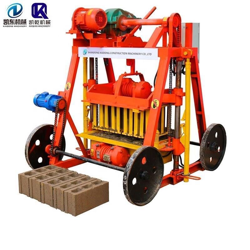 Мобильное оборудование для производства пустотелых блоков QTM4-30B