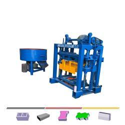 Полуавтоматическая машина для производства пустотелых блоков QT4-40 