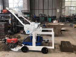 Дизельная ручная машина для производства пустотелых цементных блоков QTM4-40D