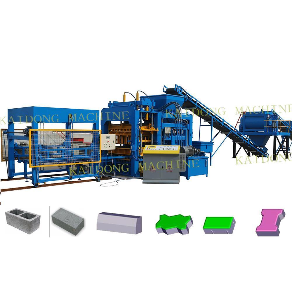 Полностью автоматическая линия для производства бетонных блоков, брусчатки