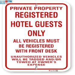 Металлическая вывеска Alumetal 