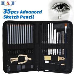 Профессиональный набор карандашей для рисования эскизов, 35шт