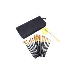 Набор кистей для рисования с нейлоновой масляной ручкой и деревянной ручкой