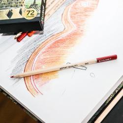 Набор цветных карандашей премиум-класса на масляной основе, 72 цвета