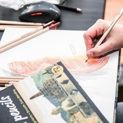 Набор цветных карандашей премиум-класса на масляной основе, 72 цвета