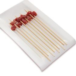 12 шампуров из натурального бамбука для барбекю