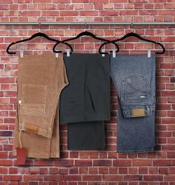 Нескользящая бархатная вешалка 30 шт.