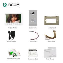 Антивандальный 4-проводной видеодомофон с мобильным приложением для квартиры