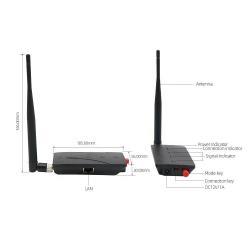Передатчик беспроводной сети на большие расстояния Wi-Fi 2,4 ГГц 