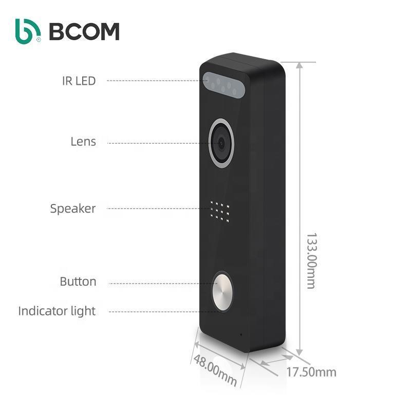 Ыодонепроницаемый дверной звонок с камерой 15 В, 1 А