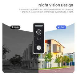 Ыодонепроницаемый дверной звонок с камерой 15 В, 1 А