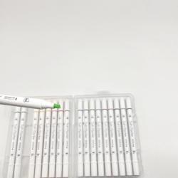 Маркеры с двойным наконечником, 5 мм наклонная головка, 1 мм круглая (арт. 21101966)