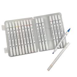 Маркеры с двойным наконечником, 5 мм наклонная головка, 1 мм круглая (арт. 21101966)