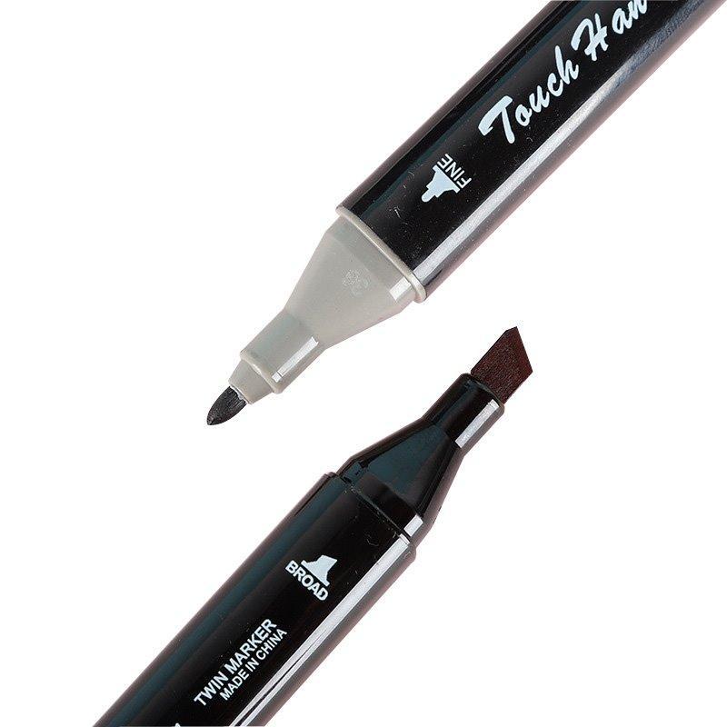 Маркер с круглым и плоским наконечником для рисования и дизайна (арт. 21101969)