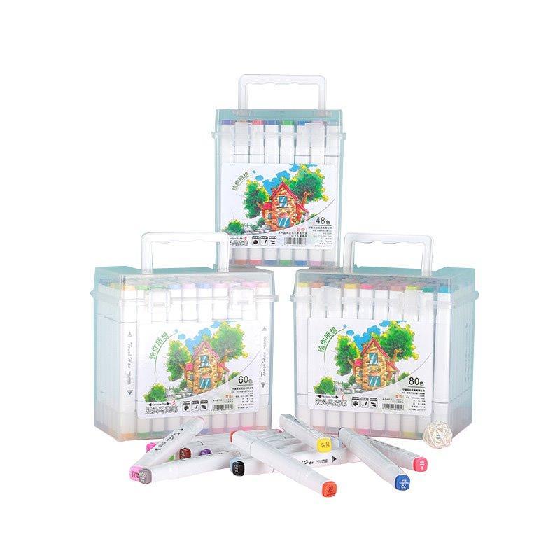 Набор спиртовых маркеров с двойными наконечниками, 36-120 цветов (арт. 21101973)