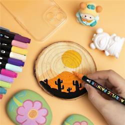 Акриловые маркеры с тонкими и точечными наконечниками для DIY (арт. 21101974)