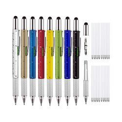 Многофункциональная шариковая ручка 6 в 1 с логотипом, рекламный стиль (арт. 21082010)