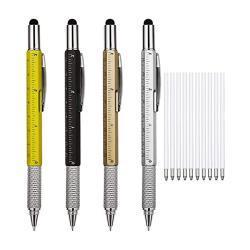 Многофункциональная ручка-инструмент 6 в 1 с отверткой, уровнем и линейкой (арт. 21082013)