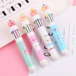 Рекламная шариковая ручка 6 в 1, многоцветная 0,5 мм, школьный подарок для детей (арт. 21082060)