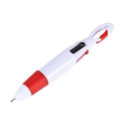 Пластиковый карабин 4 в 1, многоцветная шариковая ручка для продвижения (арт. 21082067)