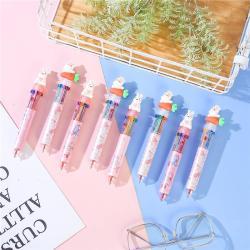 Цветная шариковая ручка Rabbit Pen, 10 цветов в одной ручке с логотипом (арт. 21082073)