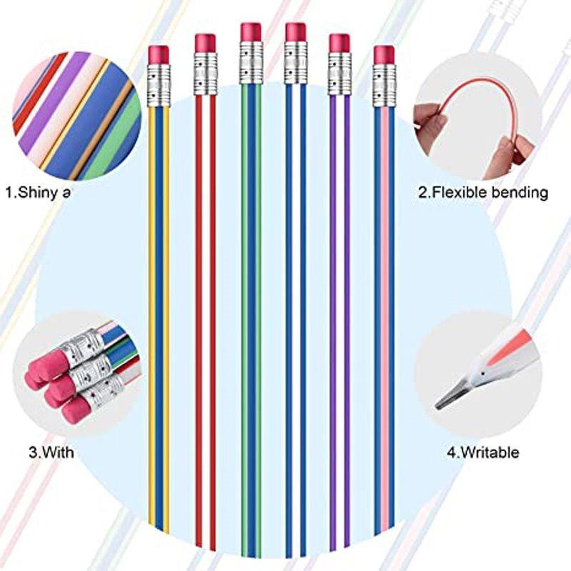 Забавные волшебные гибкие карандаши с мягким грифелем для детей, на заказ (арт. 21082079)