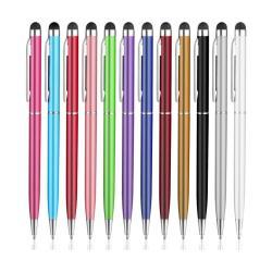 Пластиковая шариковая ручка 2 в 1 с сенсорным экраном, подарочная с логотипом (арт. 21082096)