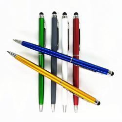 Пластиковая ручка-стилус 2 в 1 для сенсорных экранов, оптовая продажа (арт. 21082102)