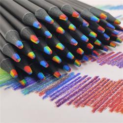 Радужные карандаши 4 в 1 с разноцветным грифелем, карандаши для рисования (арт. 21082131)