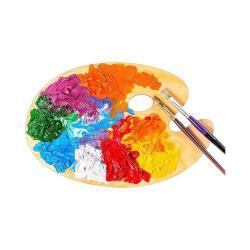 Деревянная палитра для детей и студентов, поддон для рисования на заказ (арт. 21082373)