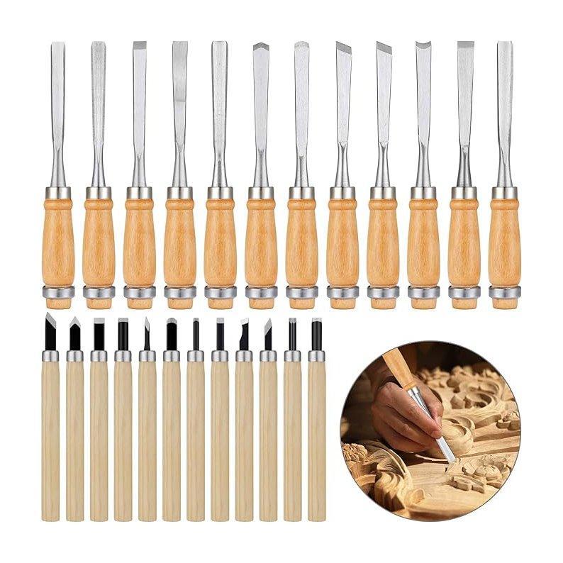 Набор инструментов для резьбы по дереву для начинающих мастеров, углеродистая сталь (арт. 21082426)