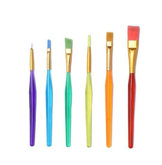 Набор кистей для рисования маслом и акварелью, DIY, 6 наборов (арт. 21082476)