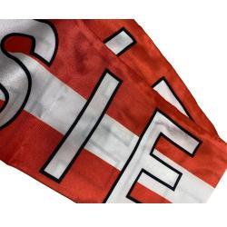 Футбольный шарф Tigray с белой кисточкой, изготовленный на заказ (арт. 21102688)