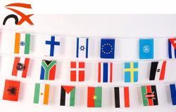 Шотландский прямоугольный вымпел-флаг на шнурке для мероприятий (арт. 21102704)