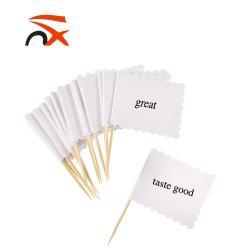 Мини-зубочистки с бумажными флажками, на заказ (арт. 21102867)