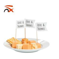 Мини-зубочистки с бумажными флажками, на заказ (арт. 21102867)