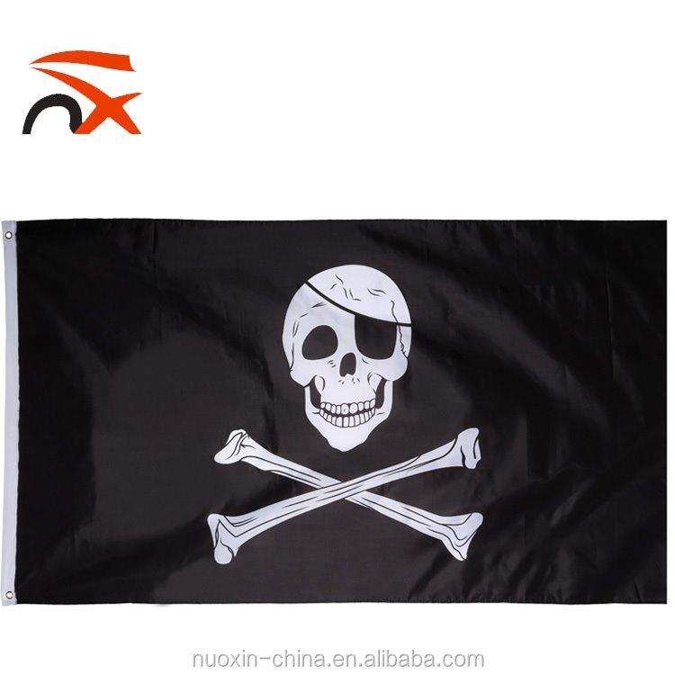 Пиратский флаг "Сундук мертвеца" с красной банданой 3x5 футов (арт. 21102872)