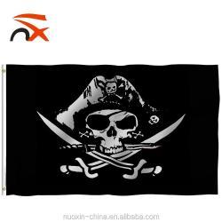 Пиратский флаг "Сундук мертвеца" с красной банданой 3x5 футов (арт. 21102872)