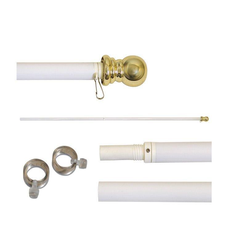 Флаг США 3x5 футов с телескопическим флагштоком, прочный комплект (арт. 21102879)